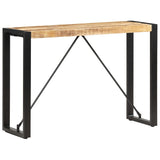 Console Table 110x35x76 cm Solid Mango Wood - Rear View