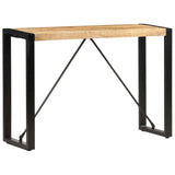 Console Table 110x35x76 cm Solid Mango Wood - Close-Up Angle