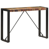 Console Table 110x35x76 cm Solid Reclaimed Wood - Rear View