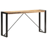 Console Table 150x35x76 cm Solid Mango Wood - Rear View
