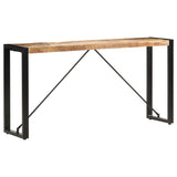 Console Table 150x35x76 cm Solid Mango Wood - Close-Up Angle