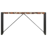 Console Table 150x35x76 cm Solid Reclaimed Wood - Front View