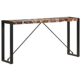 Console Table 150x35x76 cm Solid Reclaimed Wood - Rear View