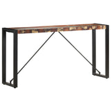 Console Table 150x35x76 cm Solid Reclaimed Wood - Low Angle