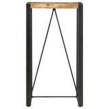 Bar Table 60x60x110 cm Solid Reclaimed Wood - Front View
