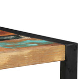 Bar Table 60x60x110 cm Solid Reclaimed Wood - Side View