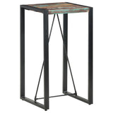 Bar Table 60x60x110 cm Solid Reclaimed Wood - Close-Up Angle