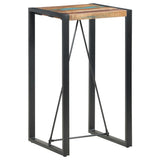Bar Table 60x60x110 cm Solid Reclaimed Wood - Low Angle