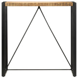 Bar Table 110x60x110 cm Solid Mango Wood - Front View