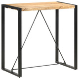 Bar Table 110x60x110 cm Solid Mango Wood - Rear View