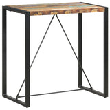 Bar Table 110x60x110 cm Solid Reclaimed Wood - Close-Up Angle