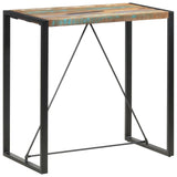Bar Table 110x60x110 cm Solid Reclaimed Wood - Low Angle
