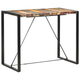 Bar Table 140x70x110 cm Solid Reclaimed Wood - Low Angle