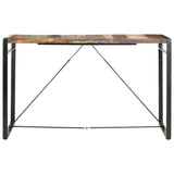 Bar Table 180x90x110 cm Solid Reclaimed Wood - Front View