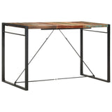 Bar Table 180x90x110 cm Solid Reclaimed Wood - Close-Up Angle