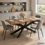 Dining Table 180x90x76 cm Solid Rough Mango Wood