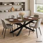 Dining Table 180x90x76 cm Solid Reclaimed Wood