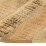 Table Top Solid Mango Wood Round 15-16 mm 70 cm - Front View