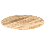 Table Top Solid Mango Wood Round 15-16 mm 70 cm - 45-Degree Angle