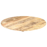 Table Top Solid Mango Wood Round 15-16 mm 70 cm - Close-Up Angle