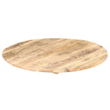 Table Top Solid Mango Wood Round 15-16 mm 70 cm - Low Angle