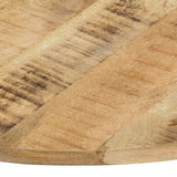 Table Top Solid Mango Wood Round 15-16 mm 80 cm - Front View