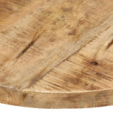 Table Top Solid Mango Wood Round 25-27 mm 50 cm