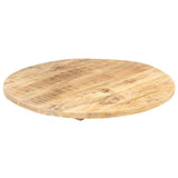Table Top Solid Mango Wood Round 25-27 mm 50 cm