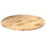 Table Top Solid Mango Wood Round 25-27 mm 50 cm