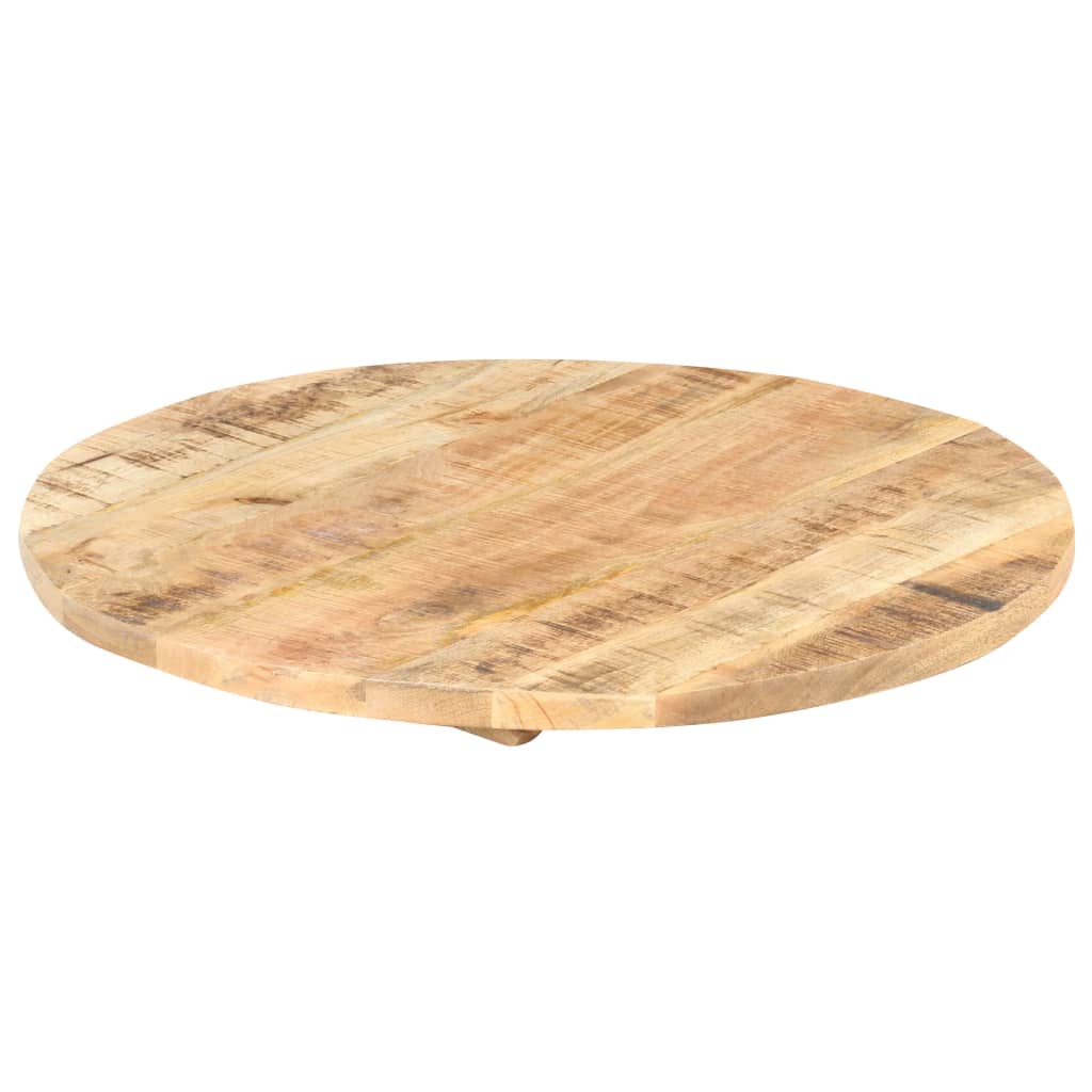 Table Top Solid Mango Wood Round 25-27 mm 60 cm