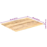 Table Top Solid Wood Mango 15-16 mm 70x60 cm