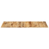 Table Top Solid Mango Wood 15-16 mm 140x60 cm - Front View