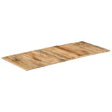 Table Top Solid Mango Wood 15-16 mm 140x60 cm - Top-Down View