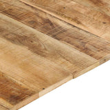 Table Top Solid Mango Wood 15-16 mm 140x60 cm - Low Angle