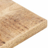 Table Top Solid Wood Mango 15-16 mm 70x70 cm - Low Angle
