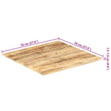 Table Top Solid Wood Mango 15-16 mm 70x70 cm