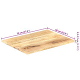 Table Top Solid Wood Mango 25-27 mm 70x60 cm