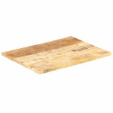 Table Top Solid Wood Mango 25-27 mm 80x60 cm - Close-Up Angle