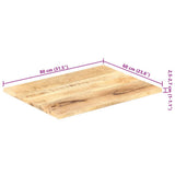 Table Top Solid Wood Mango 25-27 mm 80x60 cm
