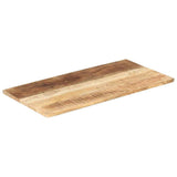 Table Top Solid Wood Mango 25-27 mm 100x60 cm - 45-Degree Angle