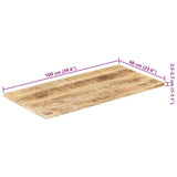Table Top Solid Wood Mango 25-27 mm 100x60 cm