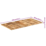 Table Top Solid Mango Wood 25-27 mm 120x60 cm