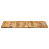 Table Top Solid Mango Wood 25-27 mm 140x60 cm - Front View