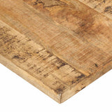Table Top Solid Mango Wood 25-27 mm 140x60 cm - Low Angle