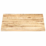 Table Top Solid Wood Mango 25-27 mm 70x70 cm - Side View