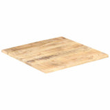 Table Top Solid Wood Mango 25-27 mm 70x70 cm - Top-Down View