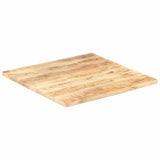 Table Top Solid Wood Mango 25-27 mm 70x70 cm - 45-Degree Angle