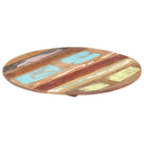 Round Table Top 50 cm 15-16 mm Solid Reclaimed Wood - Extra Image