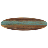 Round Table Top 60 cm 15-16 mm Solid Reclaimed Wood - Front View