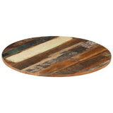 Round Table Top 60 cm 15-16 mm Solid Reclaimed Wood